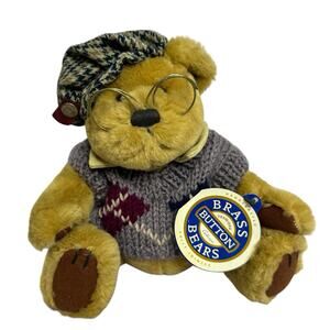 Brass Button Bear Collection Sherwood Bear of Long Life Vintage 1996 Plush